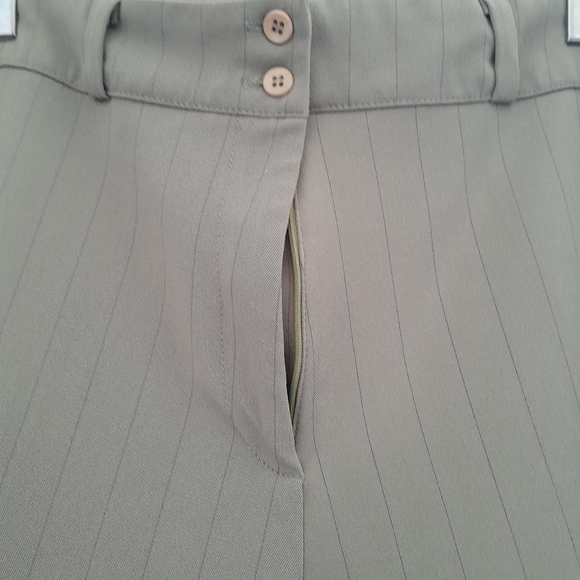 Women's Classic Pants Wide Leg Olive Green - Picture 7 of 8